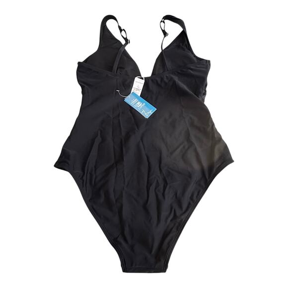 NEW Cupshe SWIMSUIT Women's LG 1PC Bathing Suit Tummy Control Mesh Adj. Straps - Picture 5 of 15